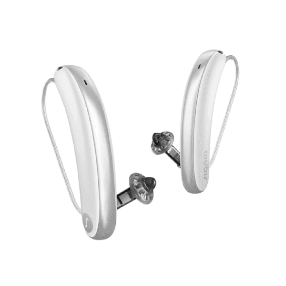 Rx Hearing Aids - White Silver